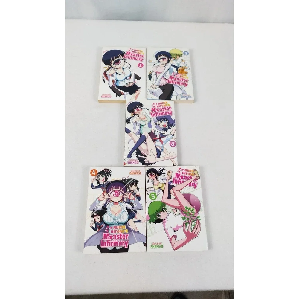 Nurse Hitomi's Monster Infirmary Manga Vol. 1- 5 English Soft Back Books